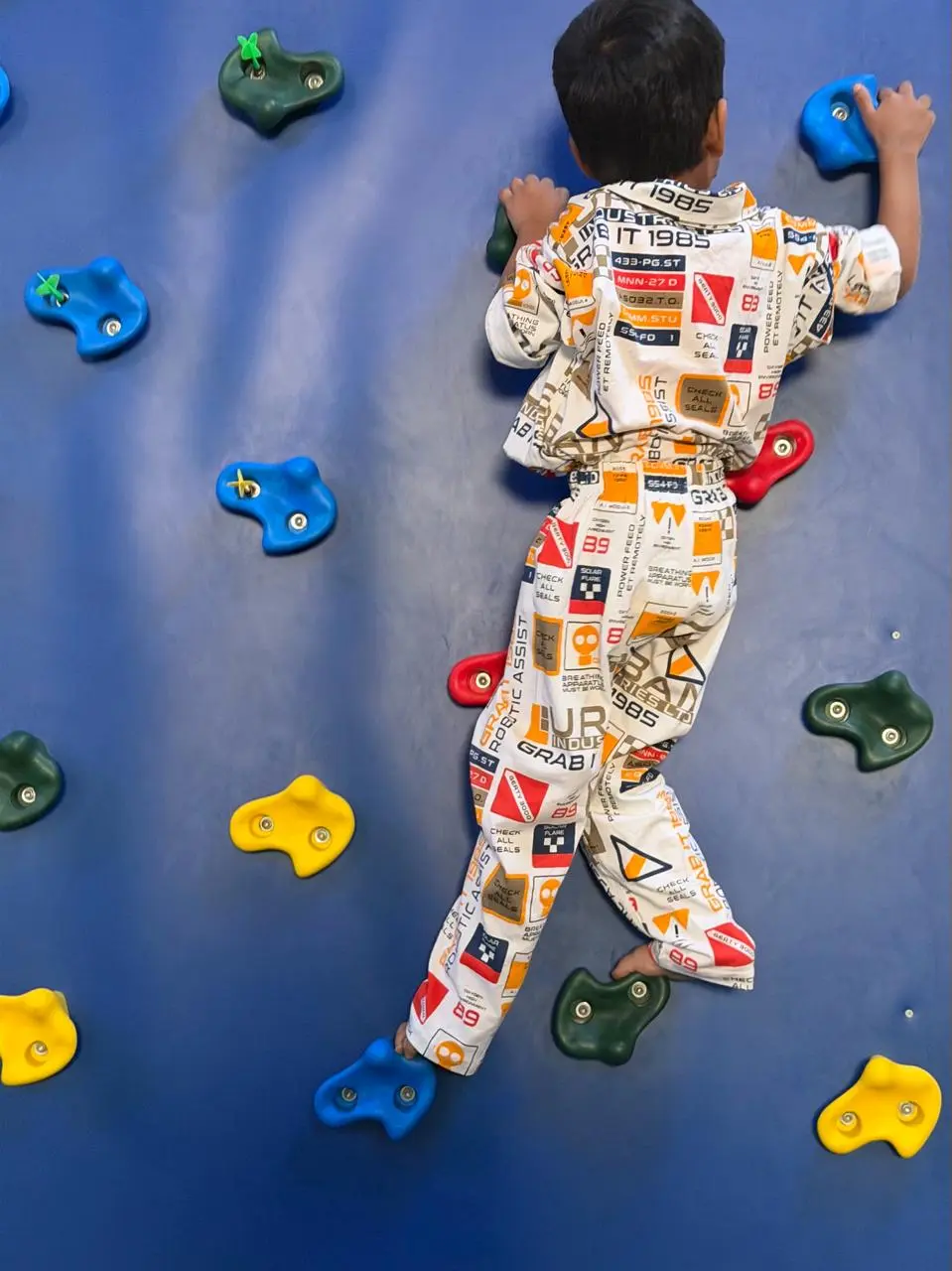 Children doing yoga/stretching